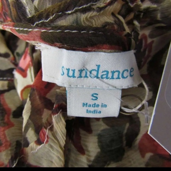 SUNDANCE Litzy Bloom Maxi Dress Long Sleeve Sheer Floral Small Fall Dress NWT - Picture 10 of 10